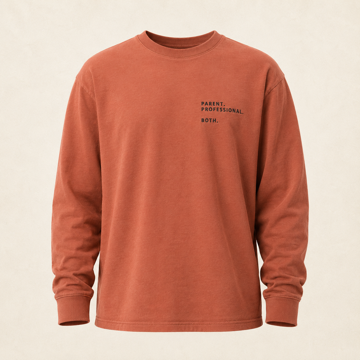 Parent. Professional. Both. — Heavyweight Embroidered Long Sleeve