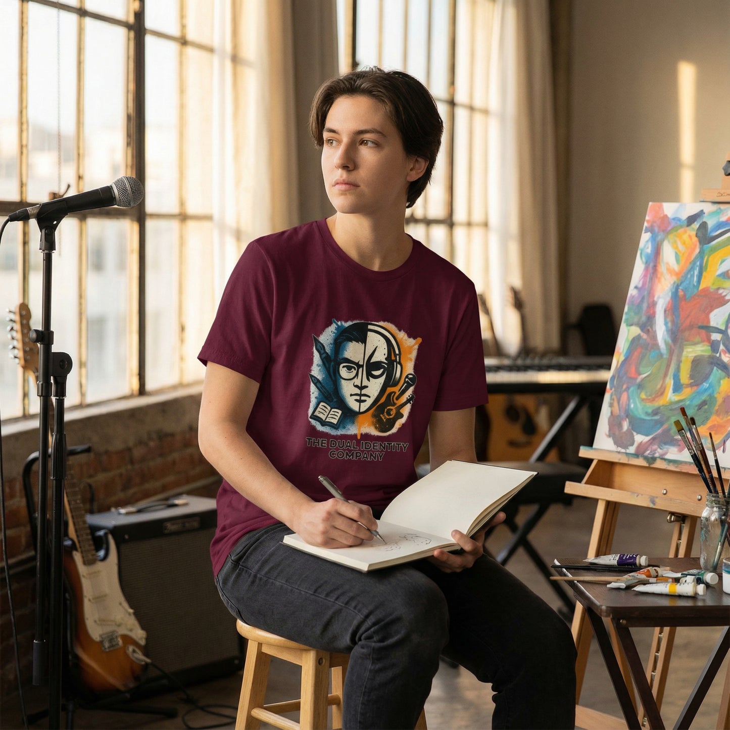 The Dual Identity Artist Tee — Creator × Performer Edition